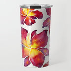 Iris Bloom - Red Palette Travel Mug Gallery Image 1