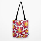 Iris Bloom - Red Palette Tote Bag Gallery Image 2