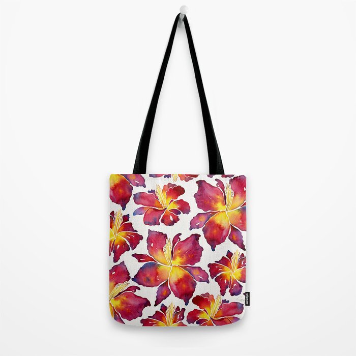 Iris Bloom - Red Palette Tote Bag Gallery Image 2