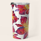 Iris Bloom - Red Palette Travel Mug Gallery Image 3