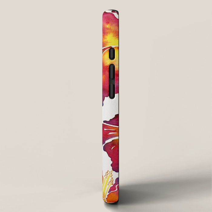 Iris Bloom - Red Palette iPhone Case Gallery Image 2