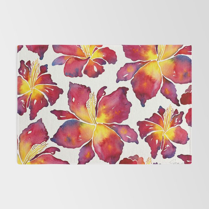 Iris Bloom - Red Palette Rug Gallery Image 2