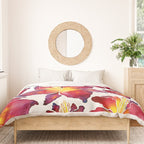 Iris Bloom - Red Palette Duvet Cover Gallery Image 3