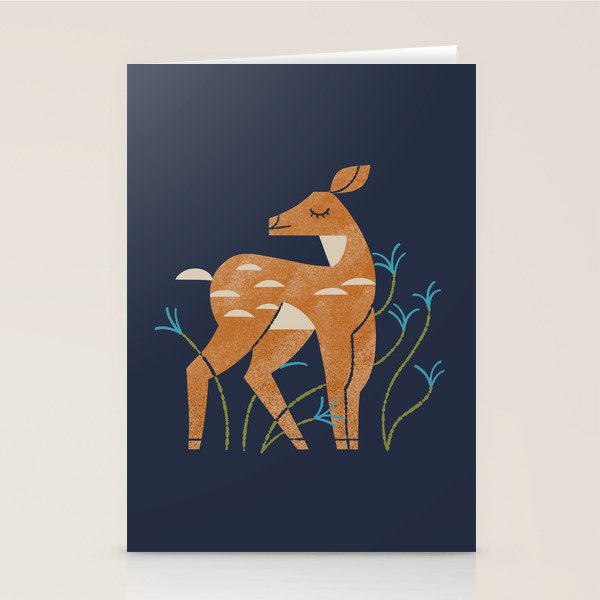 Spring Fawn Stationery Card Gallery Image 2
