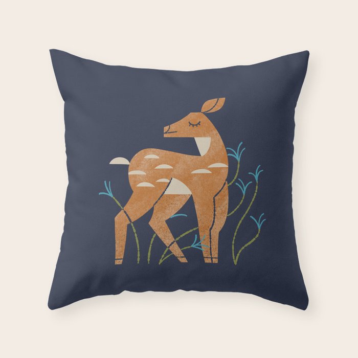 Spring Fawn Throw Pillow Gallery Image 6