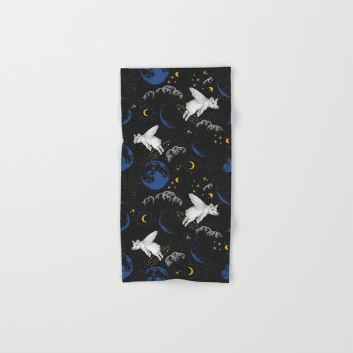 Celestial Pigs of the Night Sky A Bath Towel Gallery Image 1