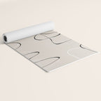 Abstract Line Face Art Yoga Mat Gallery Image 2