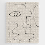 Abstract Line Face Art Jigsaw Puzzle Gallery Image 1