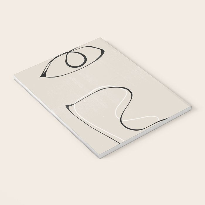 Abstract Line Face Art Notebook Gallery Image 3