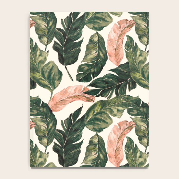 Leaf green and pink Notebook Gallery Image 4