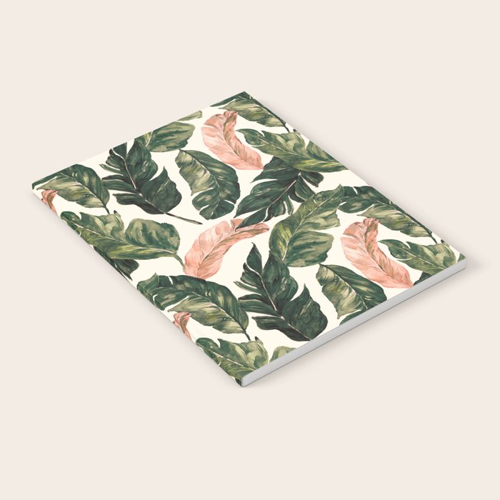Leaf green and pink Notebook Gallery Image 2