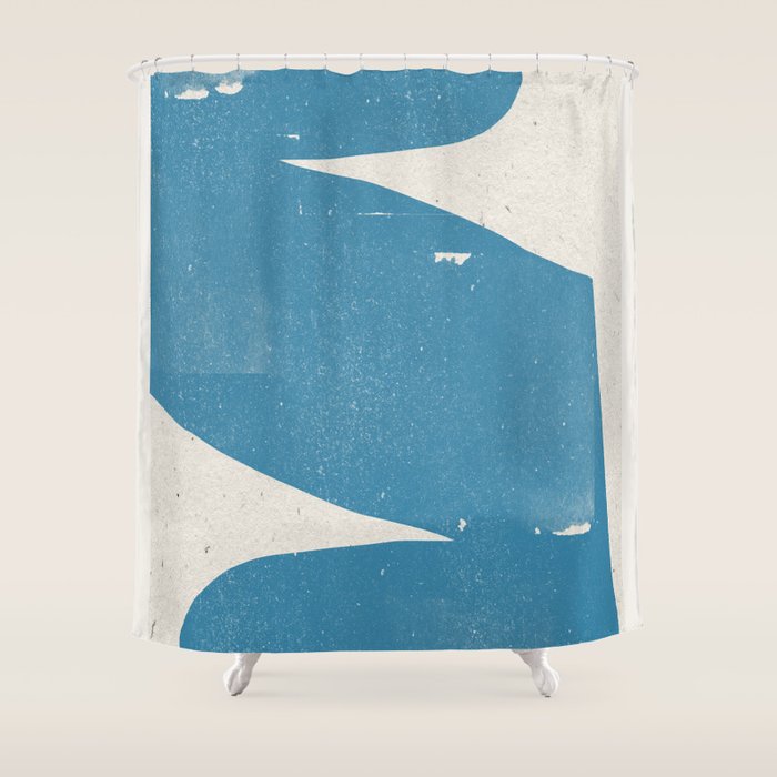Blue Object Shower Curtain Gallery Image 1