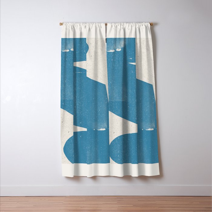 Blue Object Window Curtain Gallery Image 3
