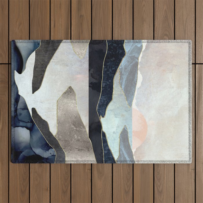 Blue Mountain Lake Outdoor Rug Gallery Image 1