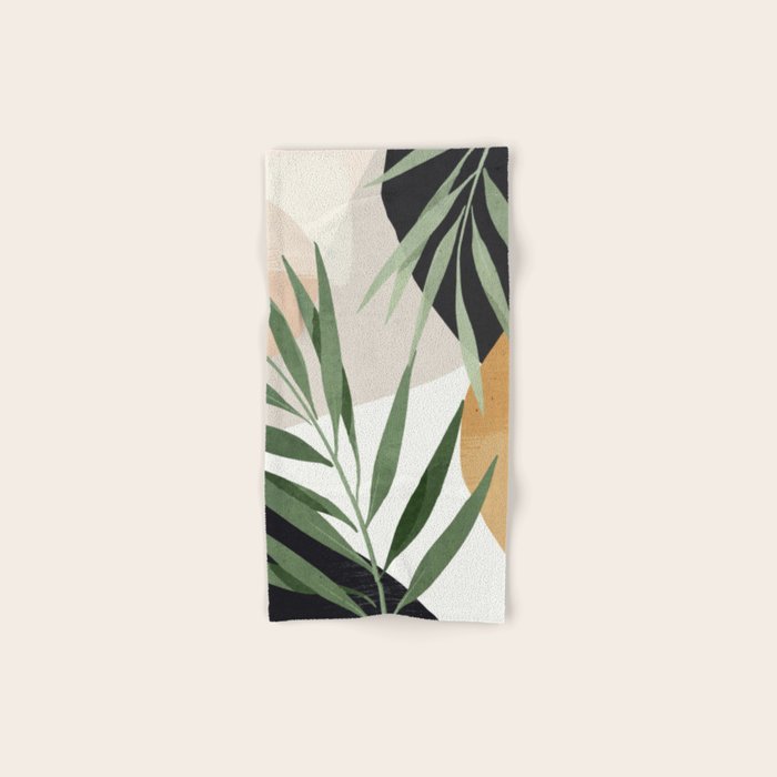 Abstract Art Tropical Leaves 72 Bath Towel Gallery Image 1