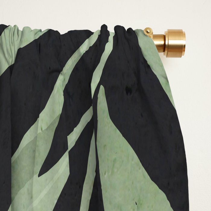 Abstract Art Tropical Leaves 72 Window Curtain Gallery Image 2
