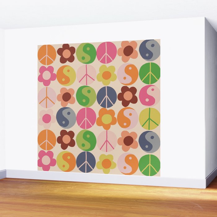 Flower power Wall Mural Gallery Image 2