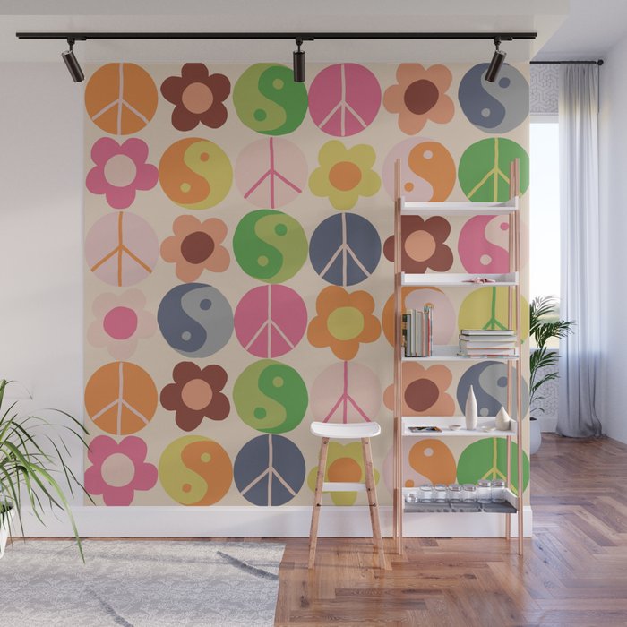 Flower power Wall Mural Gallery Image 1