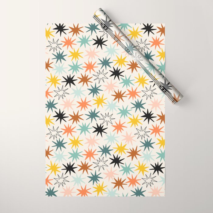 Star-struck earthy Wrapping Paper Gallery Image 1