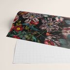 Dark Garden Flowers Wrapping Paper Gallery Image 2