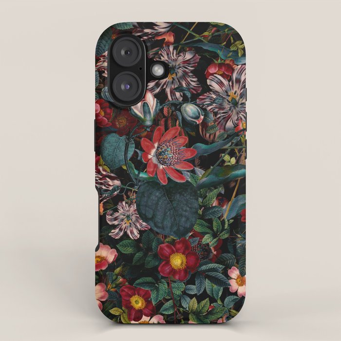 Dark Garden Flowers iPhone Case Gallery Image 1