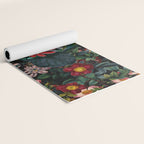Dark Garden Flowers Yoga Mat Gallery Image 2