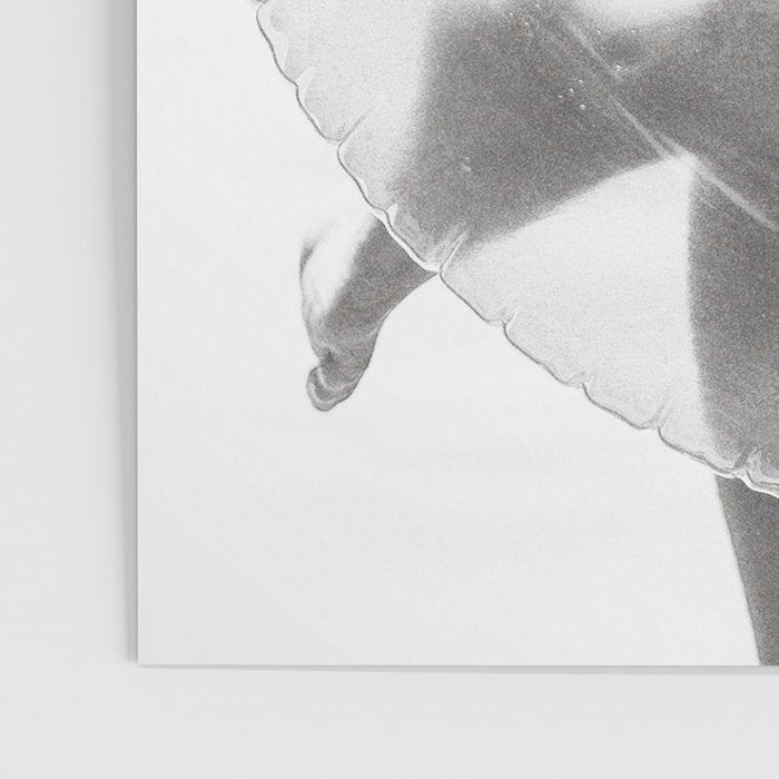 Black And White Film Photography - Girl On The Beach - Minimalist Summer Photo Art Print - Modern Photograph - Photographs Poster Gallery Image 3