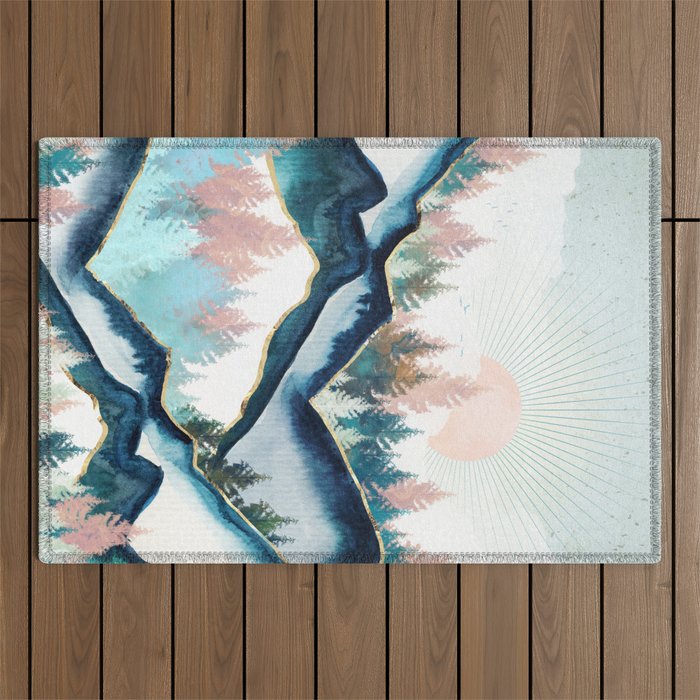 Winter Forest Outdoor Rug Gallery Image 1
