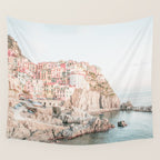 Positano, Italy Amalfi Coast Romantic Photography Wall Tapestry Gallery Image 4