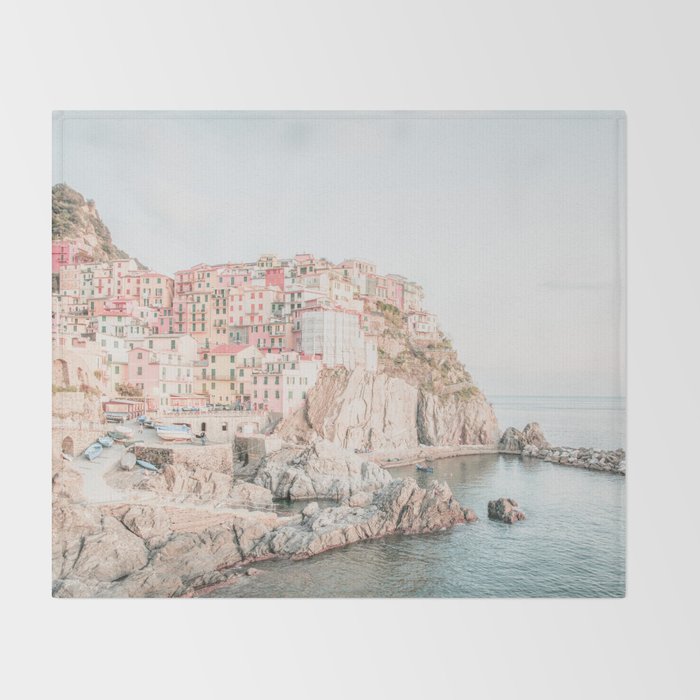 Positano, Italy Amalfi Coast Romantic Photography Throw Blanket Gallery Image 2