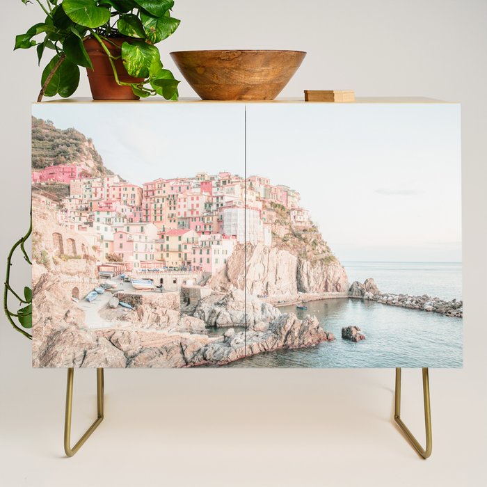 Positano, Italy Amalfi Coast Romantic Photography Credenza Gallery Image 1