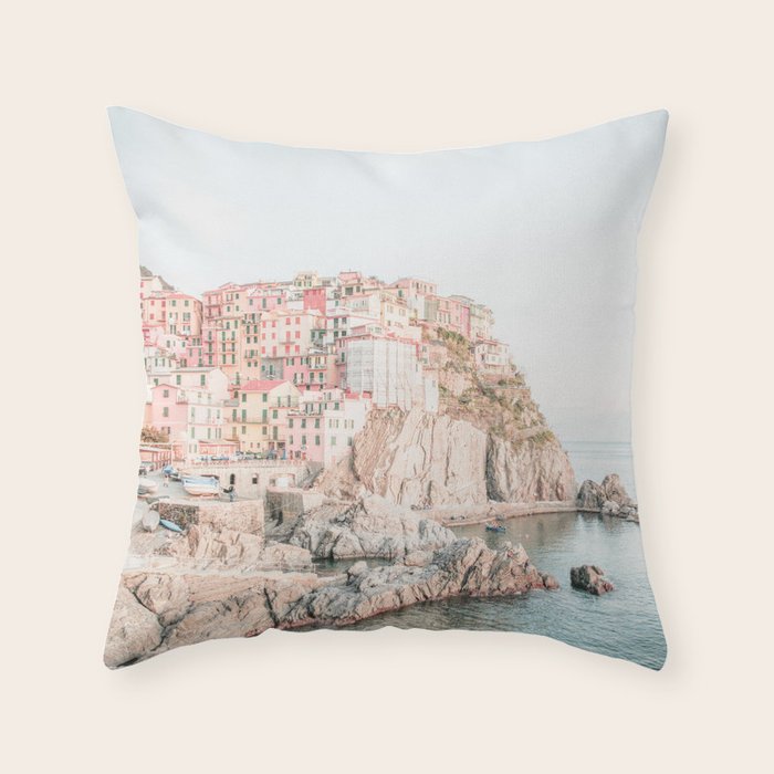 Positano, Italy Amalfi Coast Romantic Photography Throw Pillow Gallery Image 6