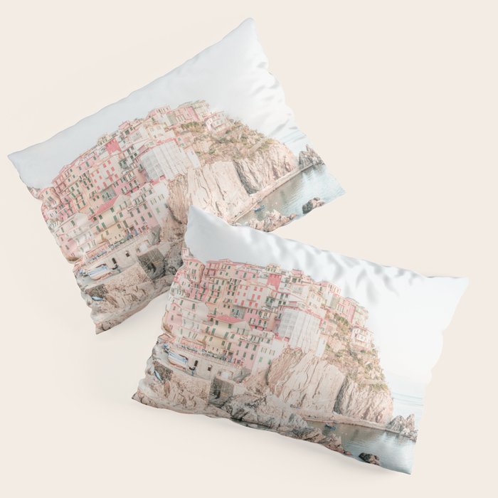 Positano, Italy Amalfi Coast Romantic Photography Pillow Sham Gallery Image 3