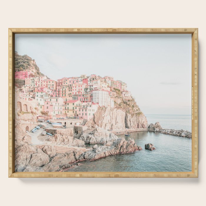 Positano, Italy Amalfi Coast Romantic Photography Serving Tray Gallery Image 1