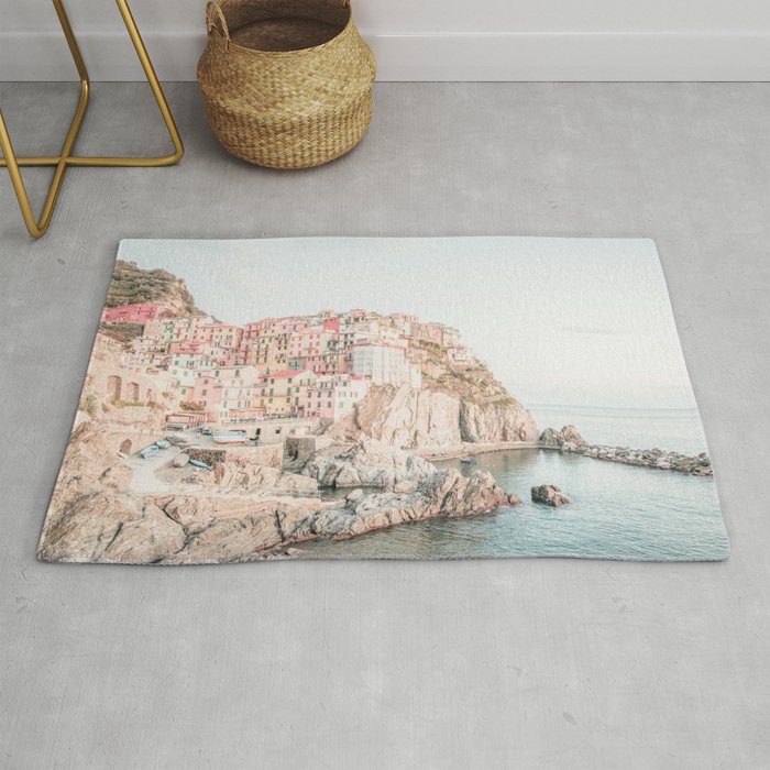 Positano, Italy Amalfi Coast Romantic Photography Rug Gallery Image 1