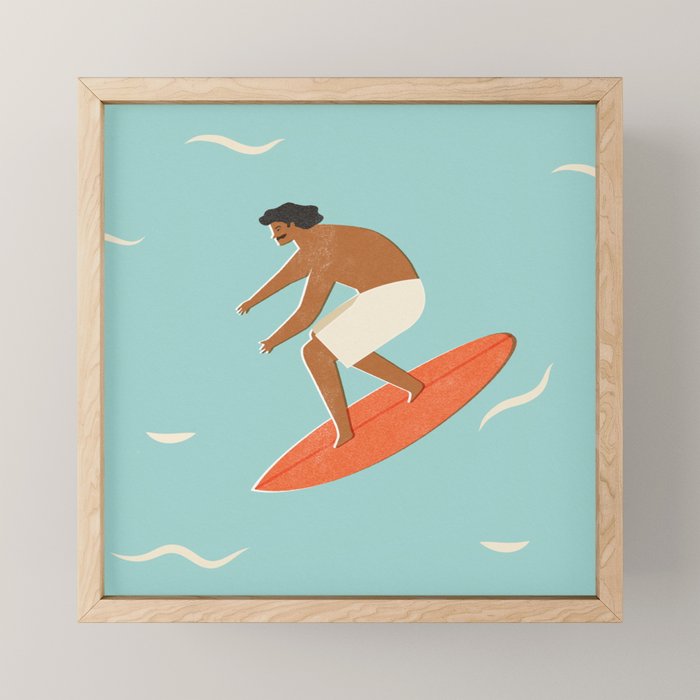 Mexican Surfer Mini Art Print Gallery Image 1