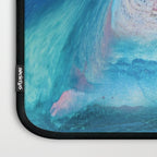 Gemstone [1]: a melted abstract watercolor design in blue pink and green by Alyssa Hamilton Art  Laptop Sleeve Gallery Image 3