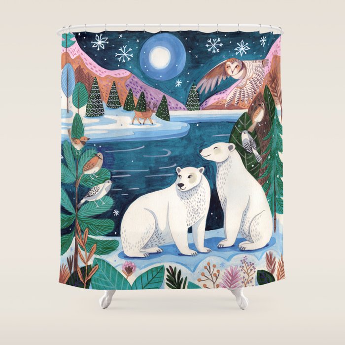 Creatures of the North Shower Curtain Gallery Image 1