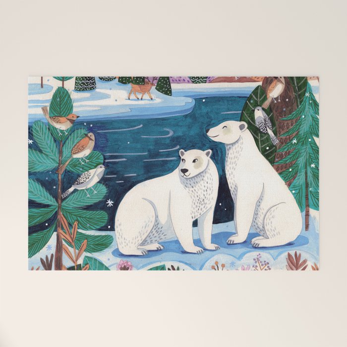 Creatures of the North Welcome Mat Gallery Image 1