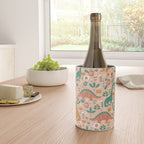 Folk Floral Dinosaurs in Pink Wine Chiller Gallery Image 4