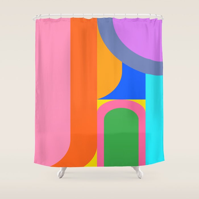 Shape and Color Study 59 Shower Curtain Gallery Image 1