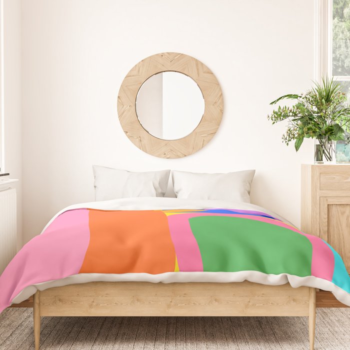Shape and Color Study 59 Duvet Cover Gallery Image 3