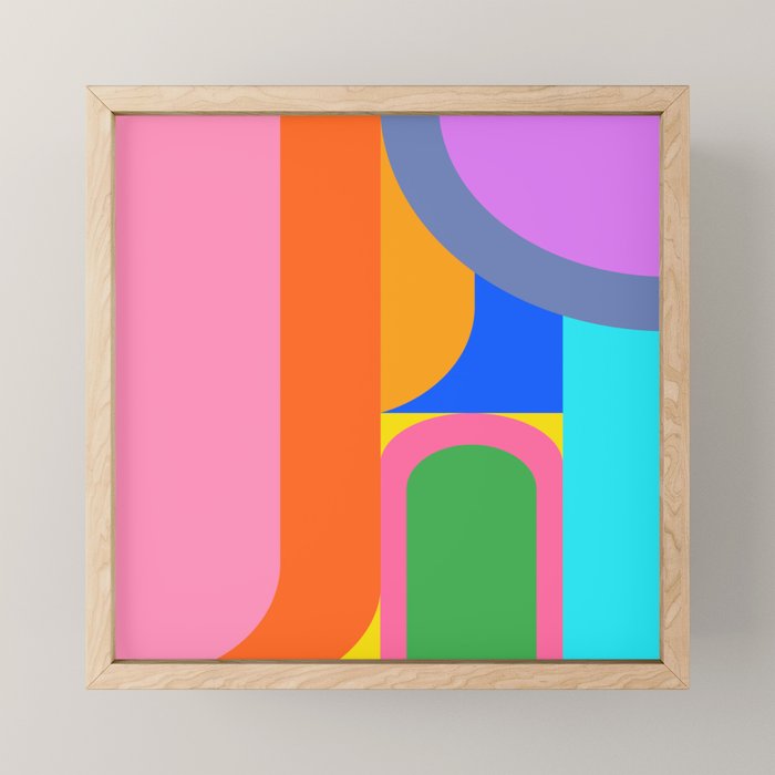 Shape and Color Study 59 Mini Art Print Gallery Image 1