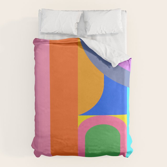 Shape and Color Study 59 Duvet Cover Gallery Image 1