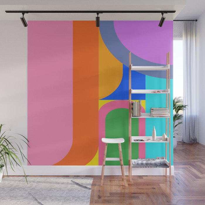 Shape and Color Study 59 Wall Mural Gallery Image 1