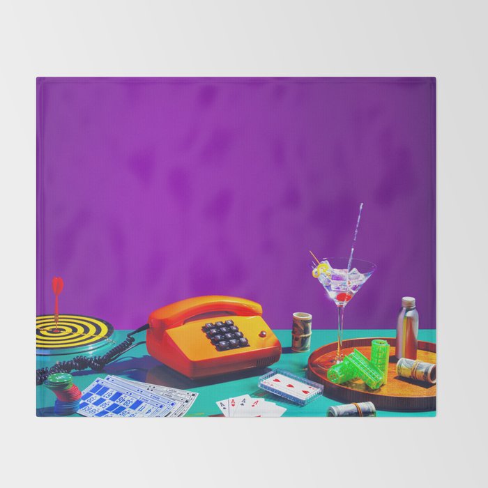 Professional bingo player Throw Blanket Gallery Image 2