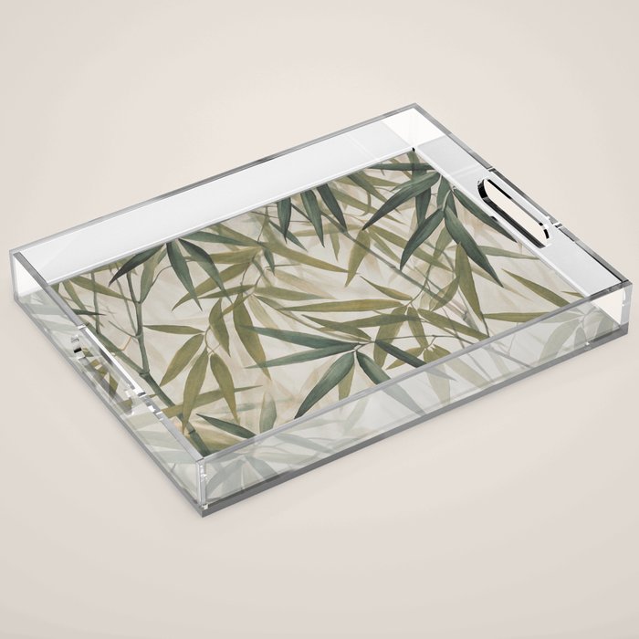 Relax In The Lush Bamboo Grove Acrylic Tray Gallery Image 1