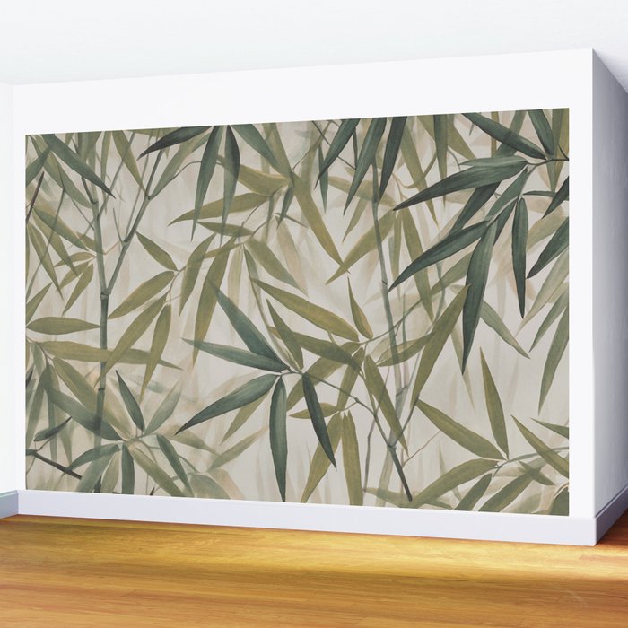 Relax In The Lush Bamboo Grove Wall Mural Gallery Image 2