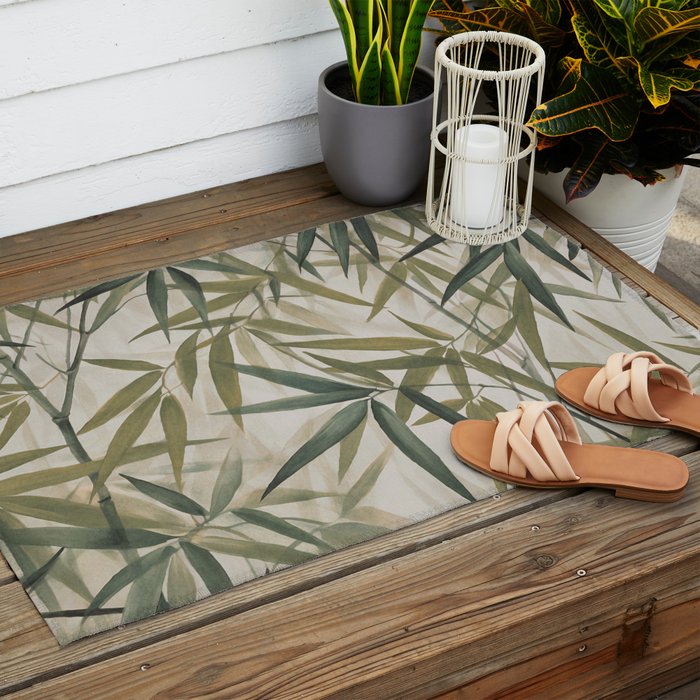 Relax In The Lush Bamboo Grove Outdoor Rug Gallery Image 2