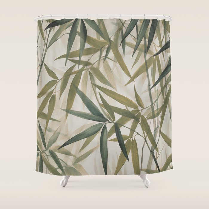 Relax In The Lush Bamboo Grove Shower Curtain Gallery Image 1